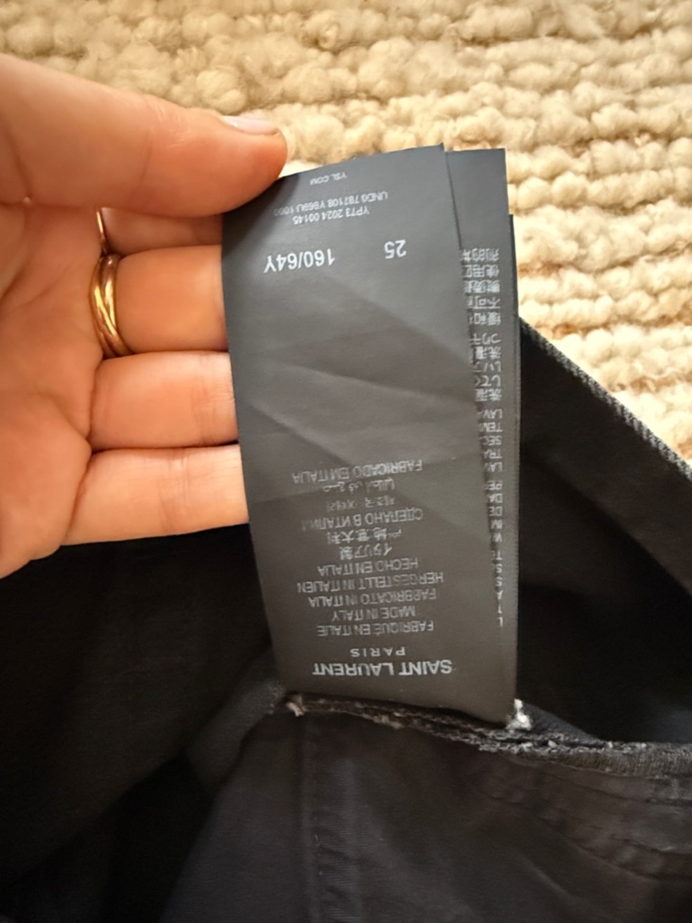 ❤️ $1150 Saint Laurent High-rise straight-leg jeans - Picture 8 of 10